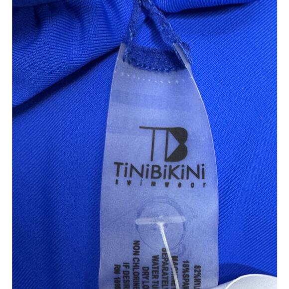 Tinibikini Swimwear Set Bikini Blue Floral 2 piece New With Tags X-Large - Picture 8 of 9